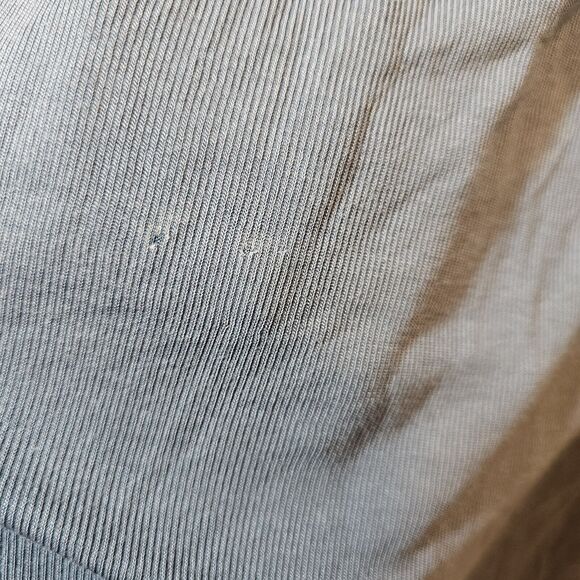 Matilda Jane Far Away Flutter Sleeve Blue Gray Midi Sheath Dress Women S *FLAW* - Picture 7 of 8